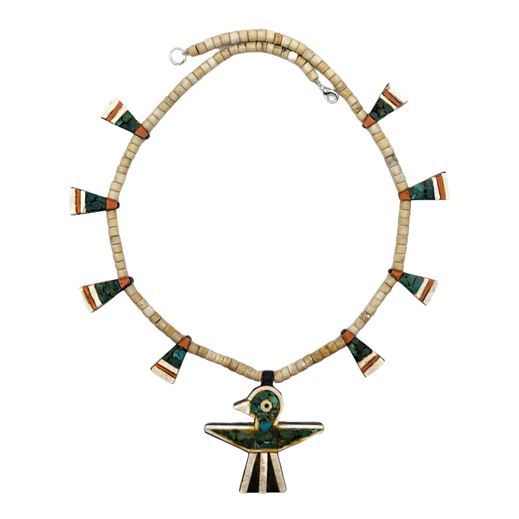 Vintage Thunderbird Necklace 22 Long Gathering Tribes
